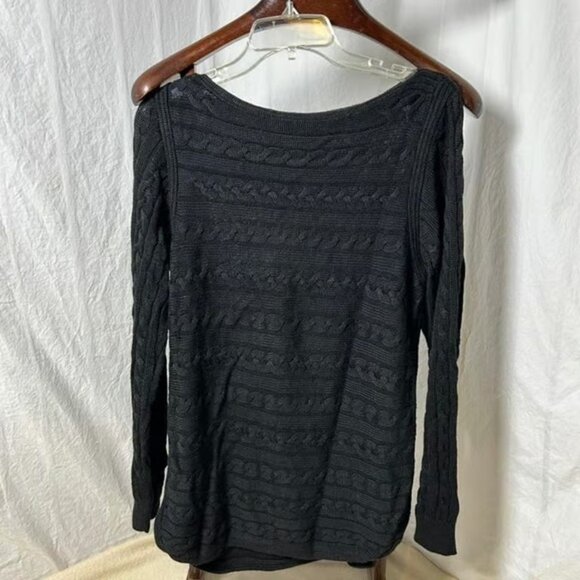 Ralph Lauren Sweaters - LAUREN RALPH LAUREN Cable Knit Sweater XL black